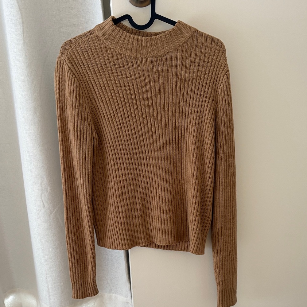 H&M Ribbed Mockneck Sweater